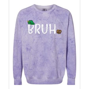 Oktoberfest Bruh Fun German Bavarian Festival Colorblast Crewneck Sweatshirt