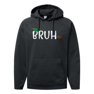 Oktoberfest Bruh Fun German Bavarian Festival Performance Fleece Hoodie