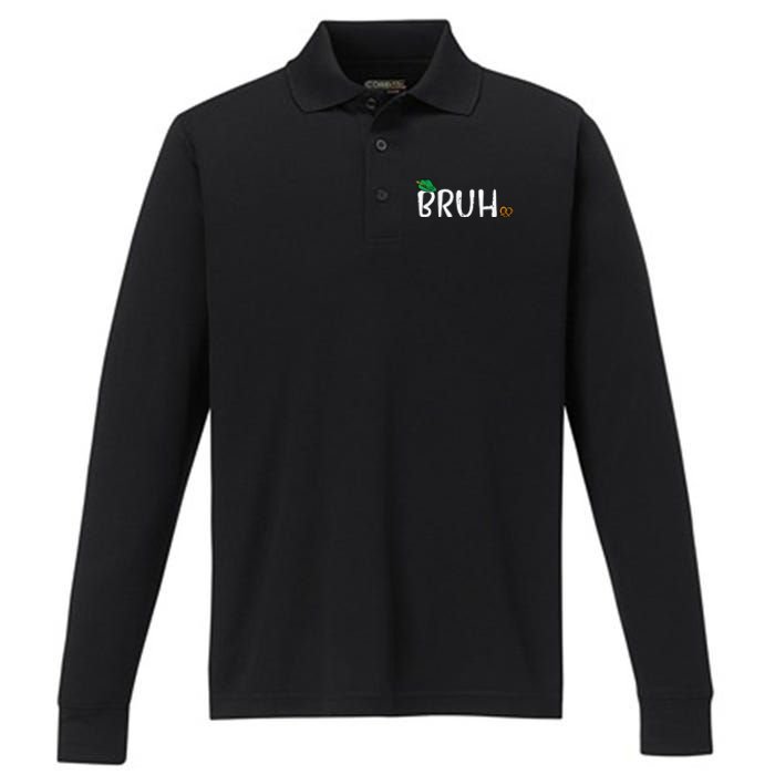 Oktoberfest Bruh Fun German Bavarian Festival Performance Long Sleeve Polo