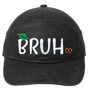 Oktoberfest Bruh Fun German Bavarian Festival 7-Panel Snapback Hat