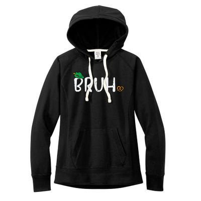 Oktoberfest Bruh Fun German Bavarian Festival Women's Fleece Hoodie