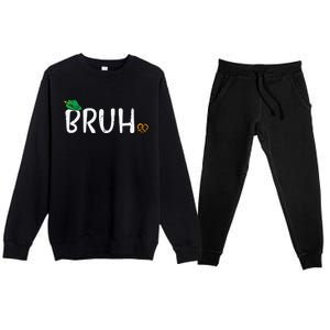 Oktoberfest Bruh Fun German Bavarian Festival Premium Crewneck Sweatsuit Set