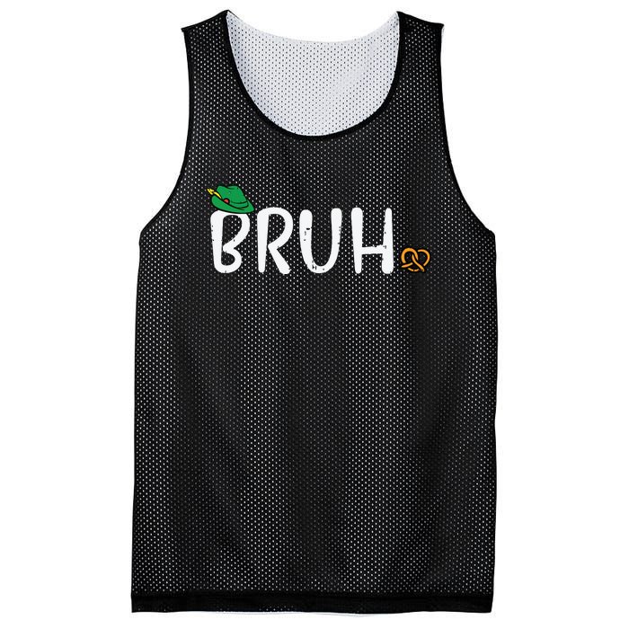 Oktoberfest Bruh Fun German Bavarian Festival Mesh Reversible Basketball Jersey Tank