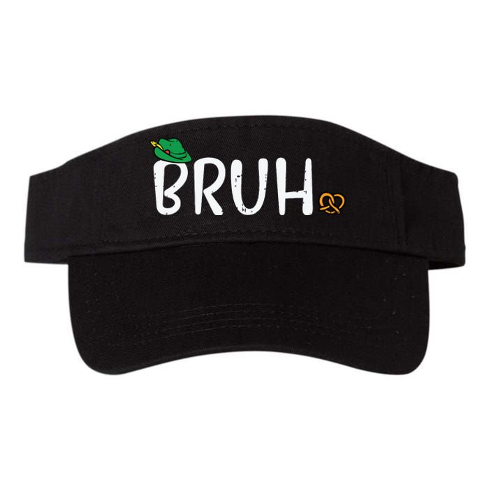 Oktoberfest Bruh Fun German Bavarian Festival Valucap Bio-Washed Visor