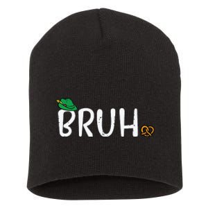 Oktoberfest Bruh Fun German Bavarian Festival Short Acrylic Beanie