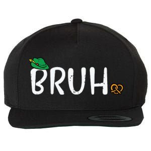 Oktoberfest Bruh Fun German Bavarian Festival Wool Snapback Cap