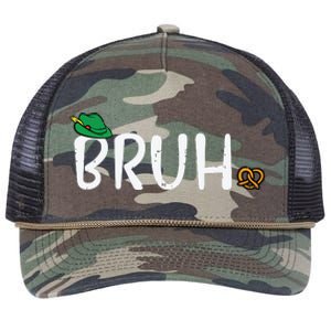 Oktoberfest Bruh Fun German Bavarian Festival Retro Rope Trucker Hat Cap