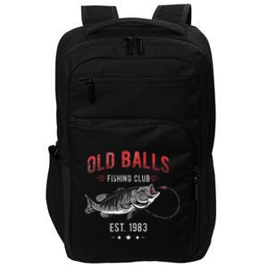 Old Balls Fishing Club Est. 1983 Or Angler Birthday Impact Tech Backpack