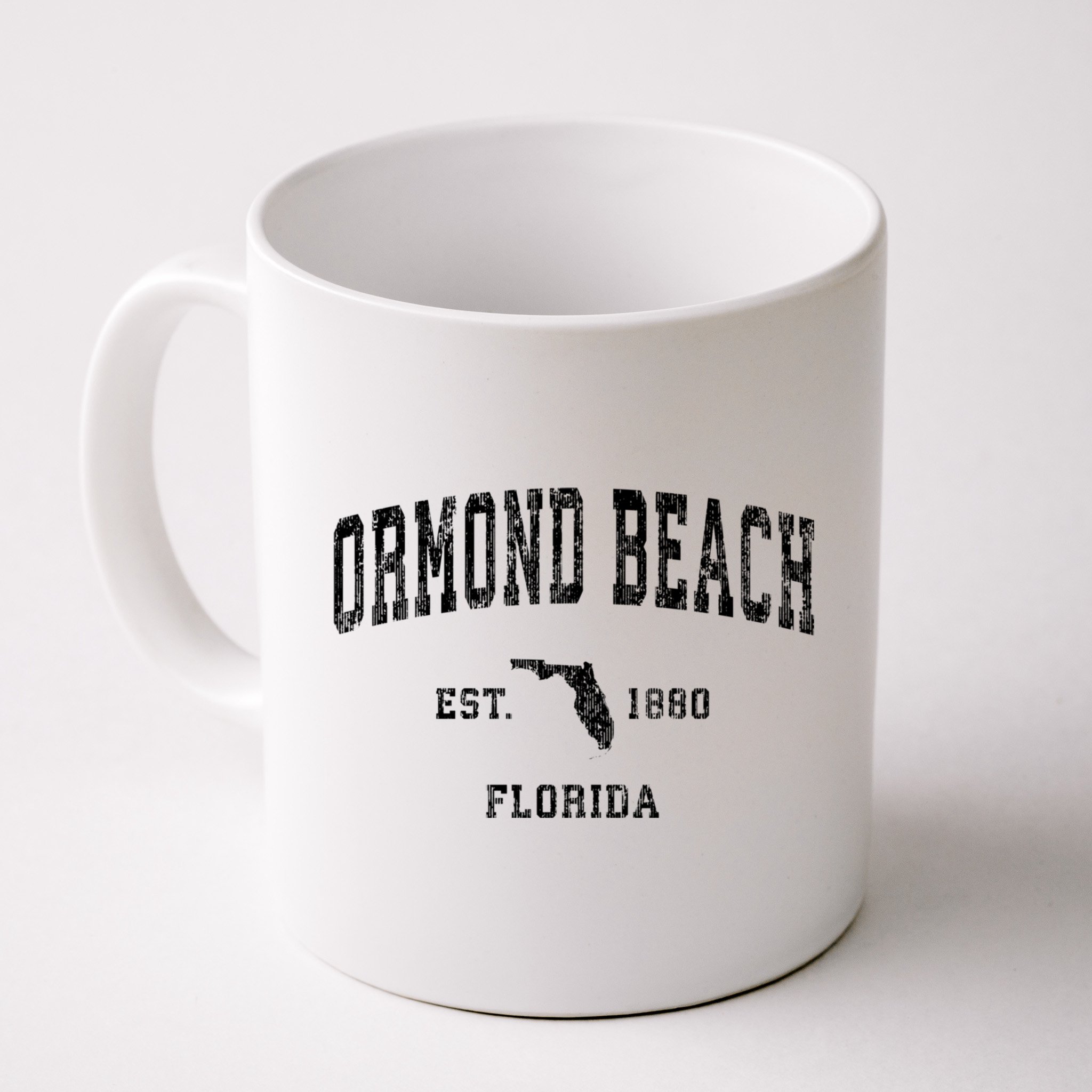 Ormond Beach Florida Fl Vintage Established Athletic Sports Design Mug