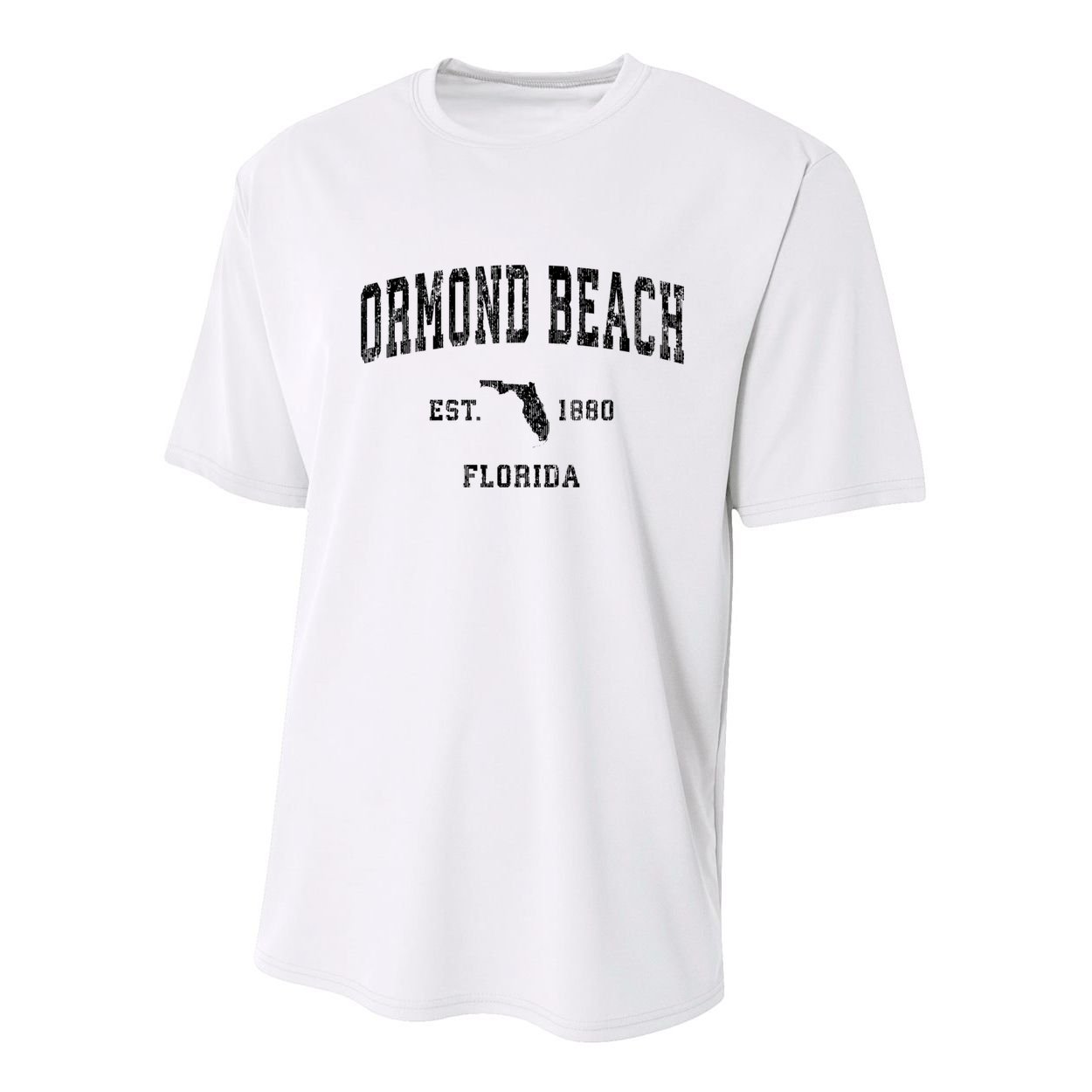 Ormond Beach Florida Fl Vintage Established Athletic Sports Design Youth Performance Sprint T-Shirt