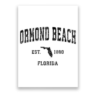 Ormond Beach Florida Fl Vintage Established Athletic Sports Design Poster