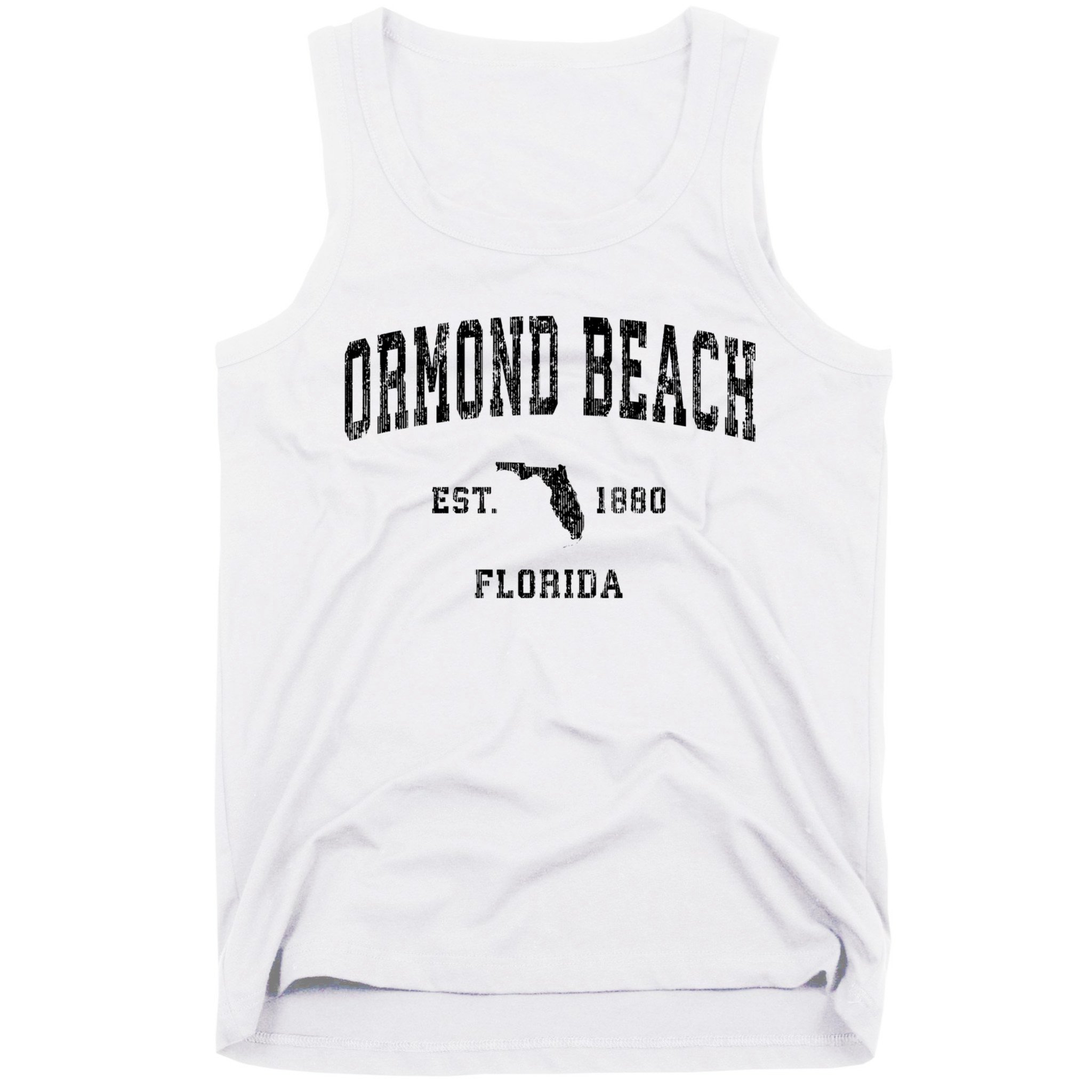 Ormond Beach Florida Fl Vintage Established Athletic Sports Design Tank Top