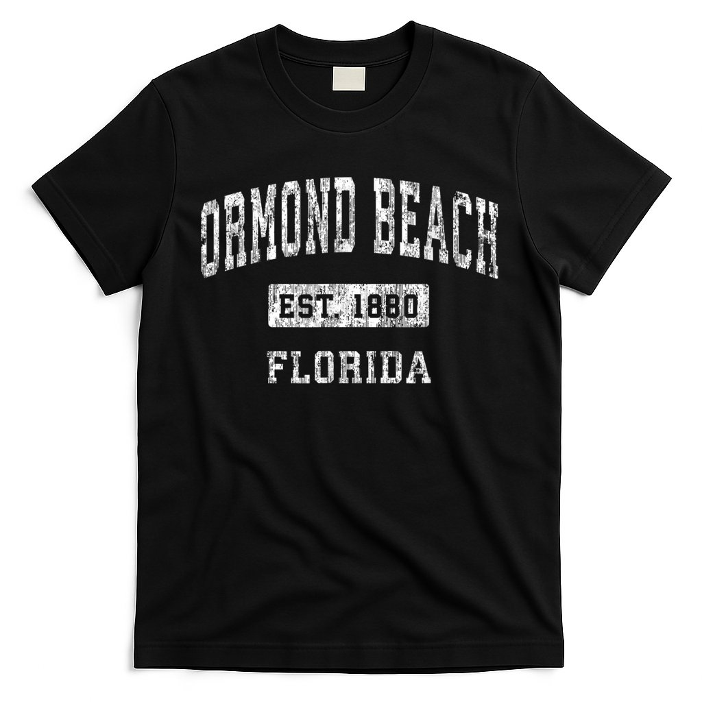 Ormond Beach Florida FL Vintage Established Sports Design T-Shirt