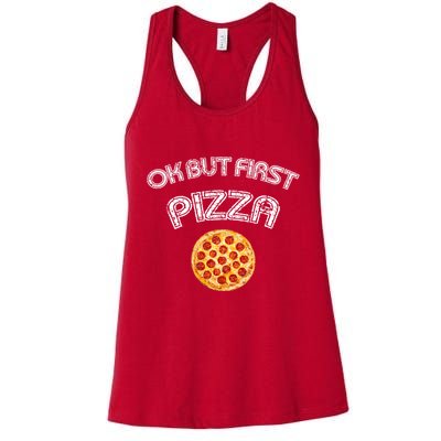 Ok But First Pizza Womens Tank Top