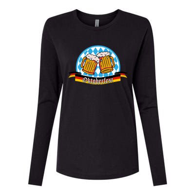 Oktoberfest Beer Festive German Holiday Womens Cotton Relaxed Long Sleeve T-Shirt