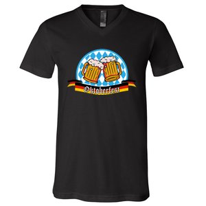 Oktoberfest Beer Festive German Holiday V-Neck T-Shirt