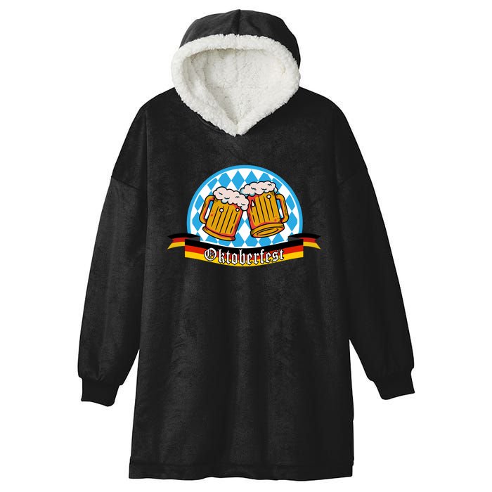 Oktoberfest Beer Festive German Holiday Hooded Wearable Blanket