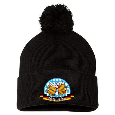 Oktoberfest Beer Festive German Holiday Pom Pom 12in Knit Beanie