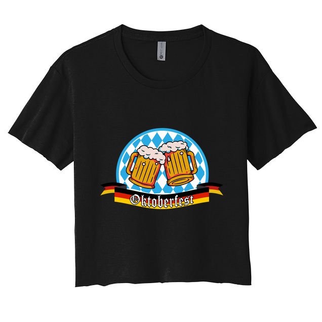 Oktoberfest Beer Festive German Holiday Crop Top
