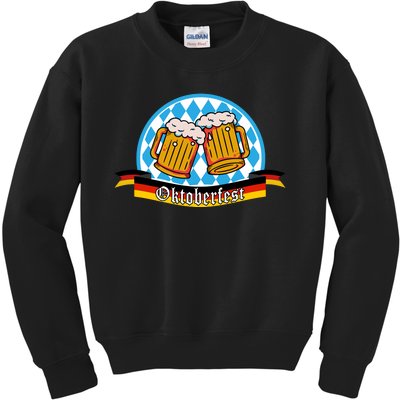 Oktoberfest Beer Festive German Holiday Kids Sweatshirt