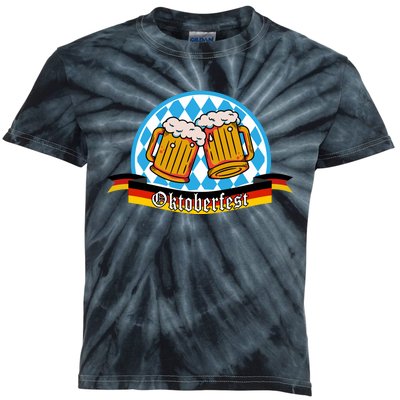 Oktoberfest Beer Festive German Holiday Kids Tie-Dye T-Shirt