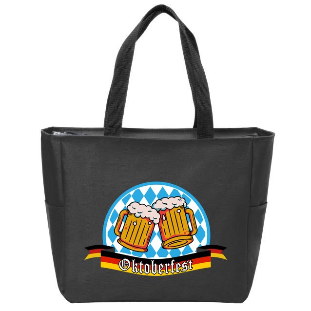 Oktoberfest Beer Festive German Holiday Zip Tote Bag