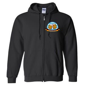 Oktoberfest Beer Festive German Holiday Full Zip Hoodie