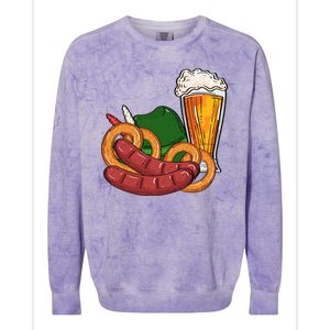 Oktoberfest Beer Food Festive Colorblast Crewneck Sweatshirt