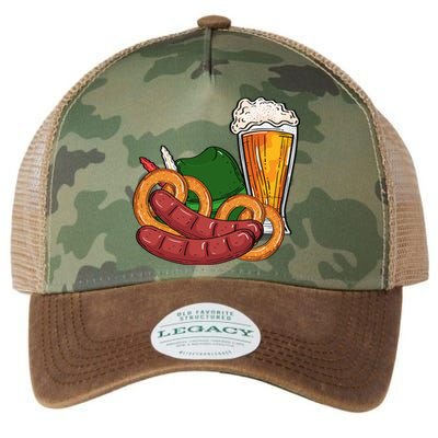 Oktoberfest Beer Food Festive Legacy Tie Dye Trucker Hat