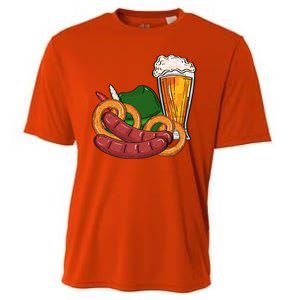 Oktoberfest Beer Food Festive Cooling Performance Crew T-Shirt