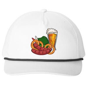 Oktoberfest Beer Food Festive Snapback Five-Panel Rope Hat