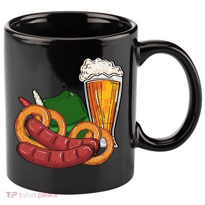 Oktoberfest Beer Food Festive 11oz C Handle Ceramic Mug