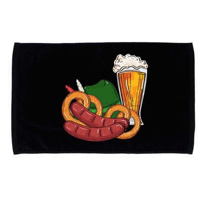 Oktoberfest Beer Food Festive Microfiber Hand Towel