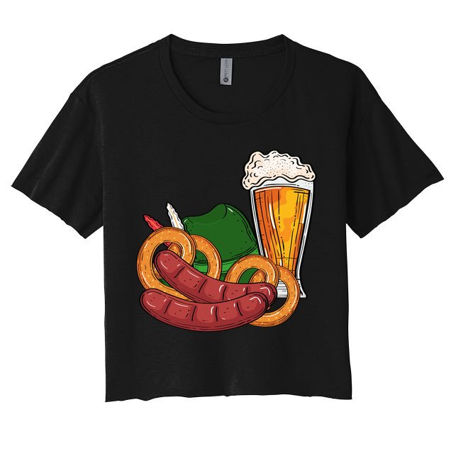 Oktoberfest Beer Food Festive Crop Top