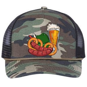 Oktoberfest Beer Food Festive Retro Rope Trucker Hat Cap