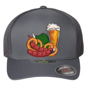 Oktoberfest Beer Food Festive Flexfit Unipanel Trucker Cap