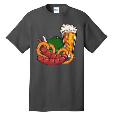 Oktoberfest Beer Food Festive Tall T-Shirt