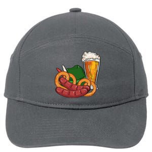 Oktoberfest Beer Food Festive 7-Panel Snapback Hat