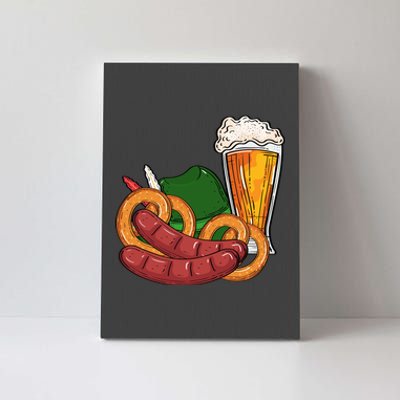 Oktoberfest Beer Food Festive Canvas