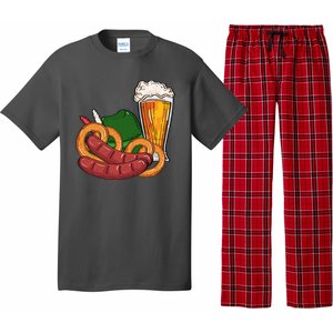 Oktoberfest Beer Food Festive Pajama Set