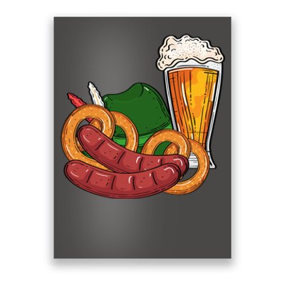 Oktoberfest Beer Food Festive Poster