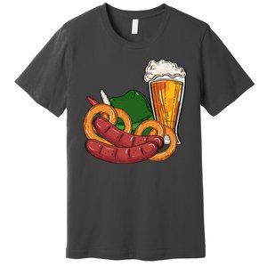 Oktoberfest Beer Food Festive Premium T-Shirt