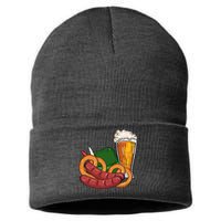 Oktoberfest Beer Food Festive Sustainable Knit Beanie