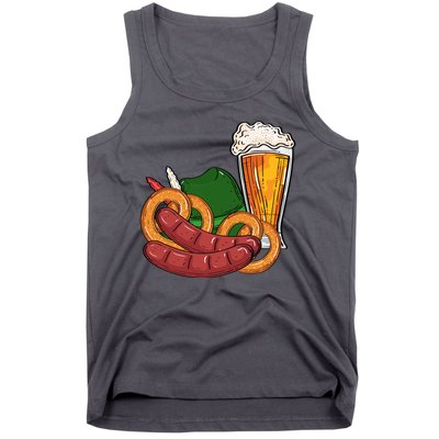 Oktoberfest Beer Food Festive Tank Top