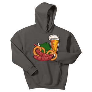 Oktoberfest Beer Food Festive Kids Hoodie