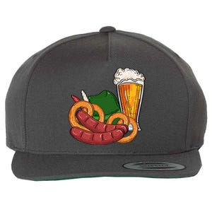 Oktoberfest Beer Food Festive Wool Snapback Cap