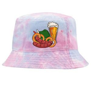 Oktoberfest Beer Food Festive Tie-Dyed Bucket Hat