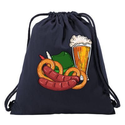 Oktoberfest Beer Food Festive Drawstring Bag