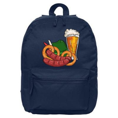 Oktoberfest Beer Food Festive 16 in Basic Backpack