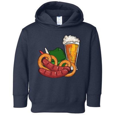 Oktoberfest Beer Food Festive Toddler Hoodie